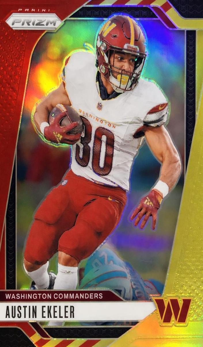 2024 Panini Prizm Football Red and Yellow Austin Ekeler #287