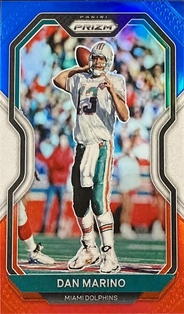 2020 Panini Prizm Football Red White and Blue Prizm Dan Marino #18 PSA 10