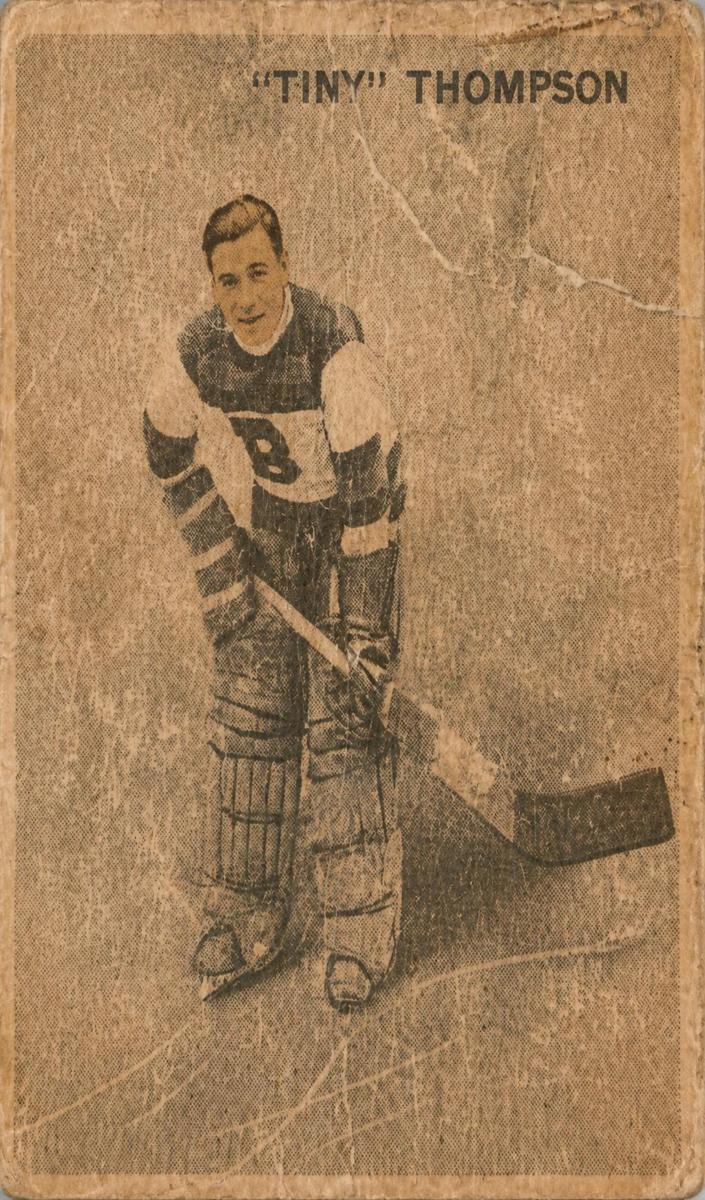 1933 World Wide Gum Ice Kings V357 Hockey Tiny Thompson #57