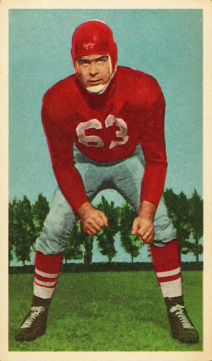 1954 Blue Ribbon Tea CFL Football Jim Staton #63