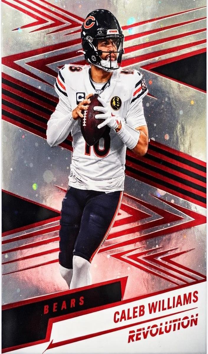 2025 Panini Revolution Football Red Cosmo Caleb Williams #49