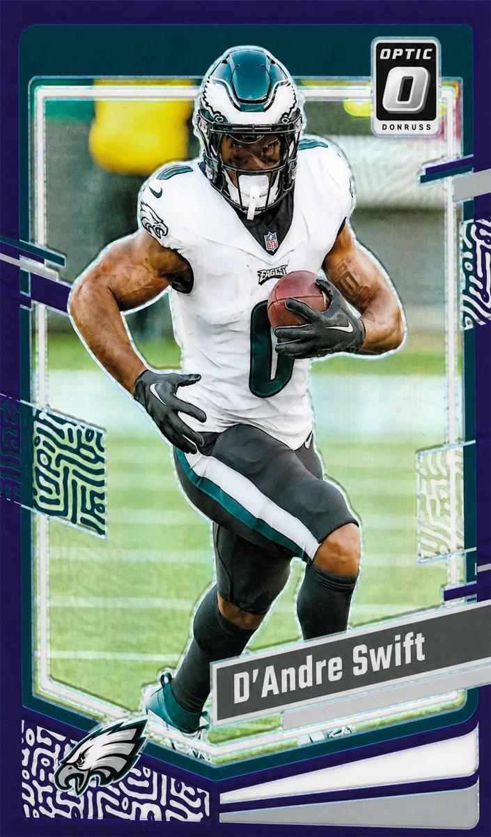 2023 Donruss Optic Football Purple D'Andre Swift #155