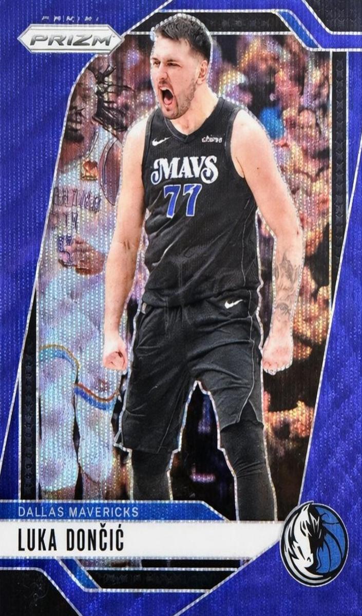2024 Panini Prizm Basketball Blue Wave Luka Doncic #89 PSA 9