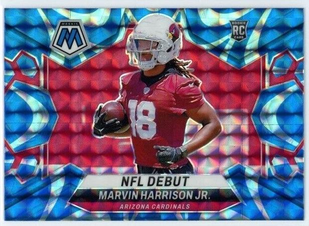 2024 Panini Mosaic Football Reactive Blue Marvin Harrison Jr. #283 PSA 10