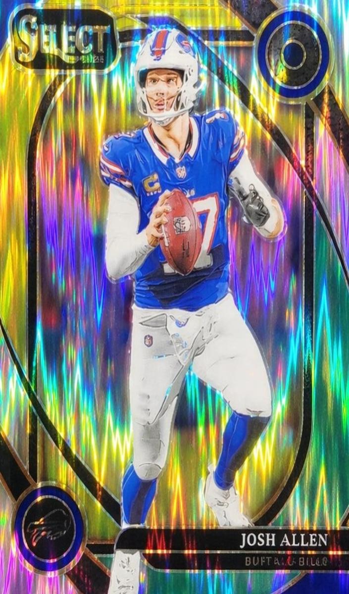 2024 Panini Select Football Green and Yellow Shock Josh Allen #225 SGC 10