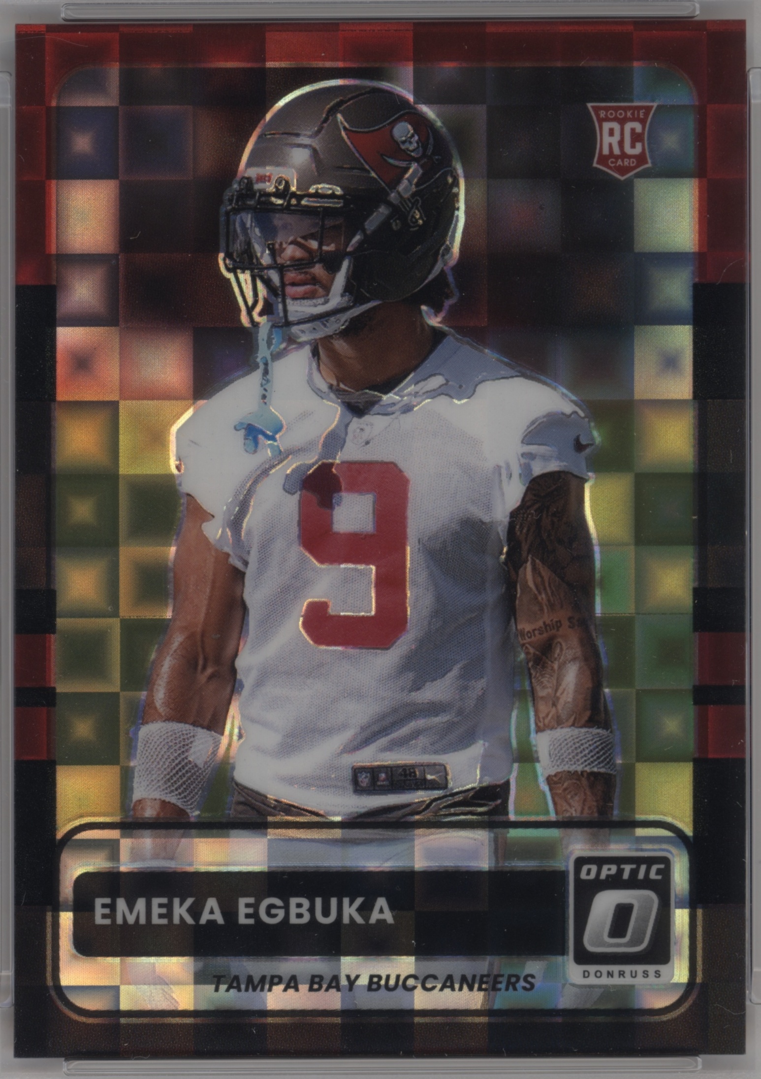 2025 Donruss Optic Football Black Pandora Emeka Egbuka #16 PSA 9