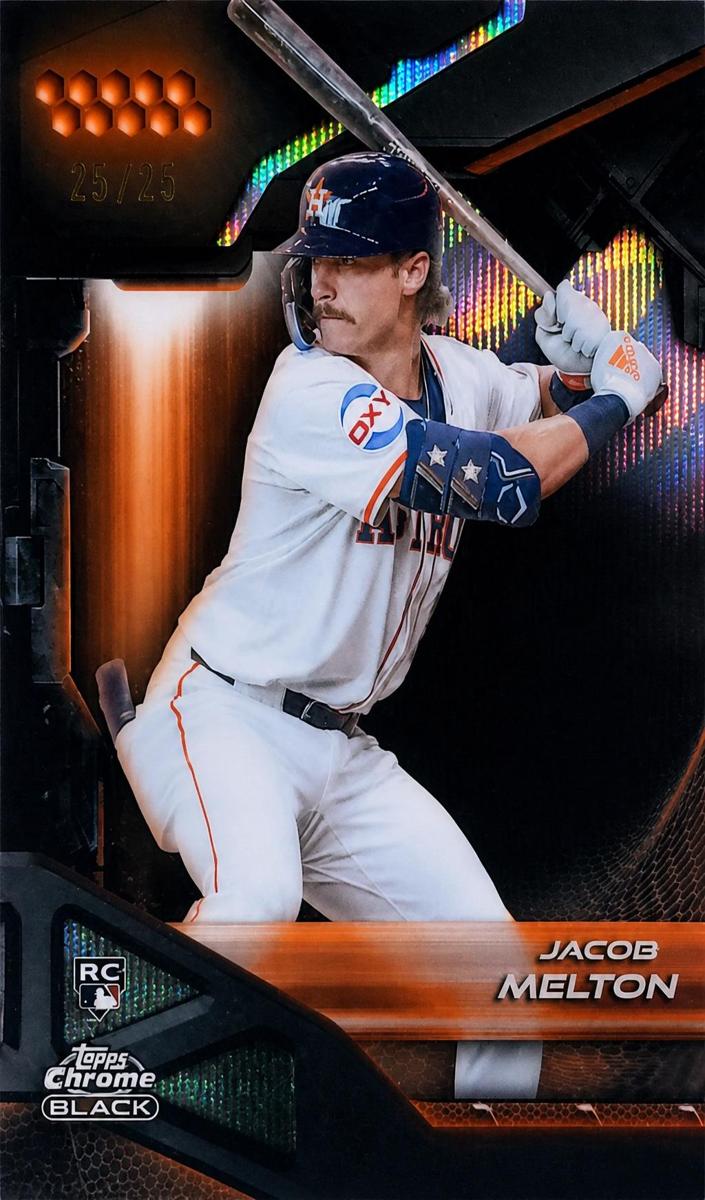 2026 Topps Chrome Black Baseball Orange Wave Refractor Jacob Melton #43