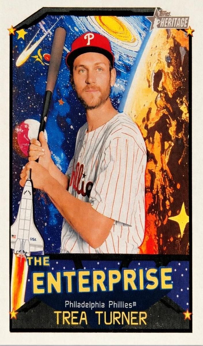 2026 Topps Heritage Baseball Trea Turner #TE-TT