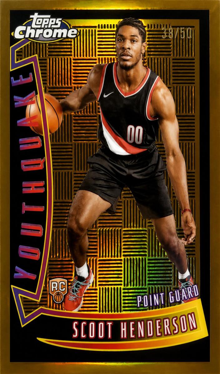 2023 Topps Chrome Basketball Gold Refractor Scoot Henderson #YQ-3