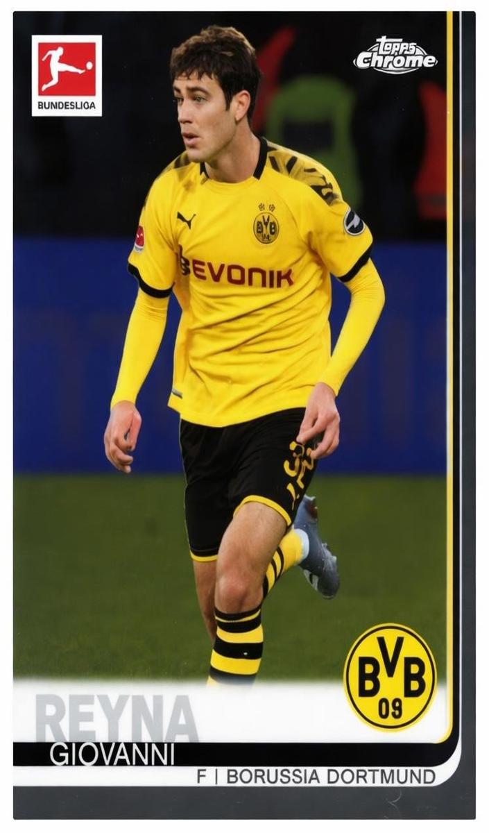 2019 Topps Chrome Bundesliga Soccer Giovanni Reyna #37 PSA 10