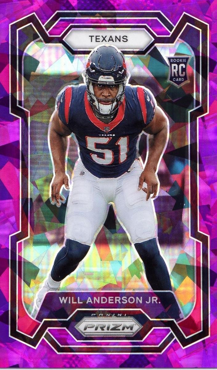 2023 Panini Prizm Football Purple Ice Will Anderson Jr. #342 PSA 10