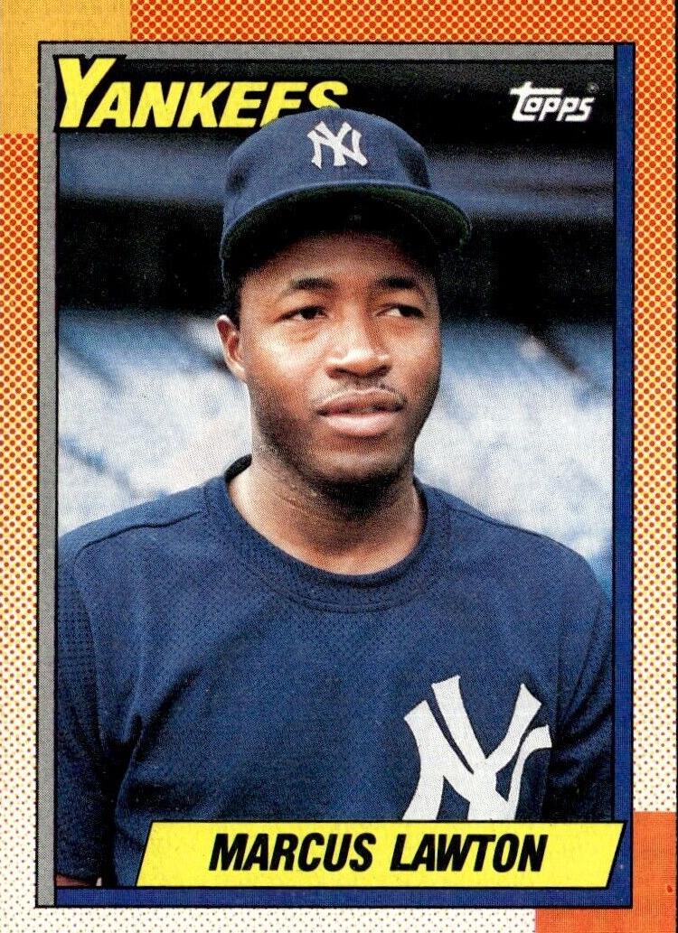 1990 Topps Baseball Marcus Lawton #302 PSA 9