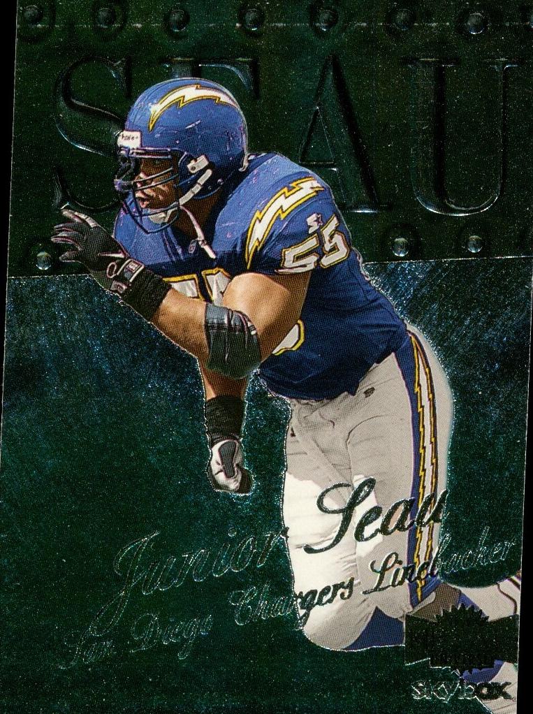 1999 Skybox Metal Universe Football Junior Seau #89