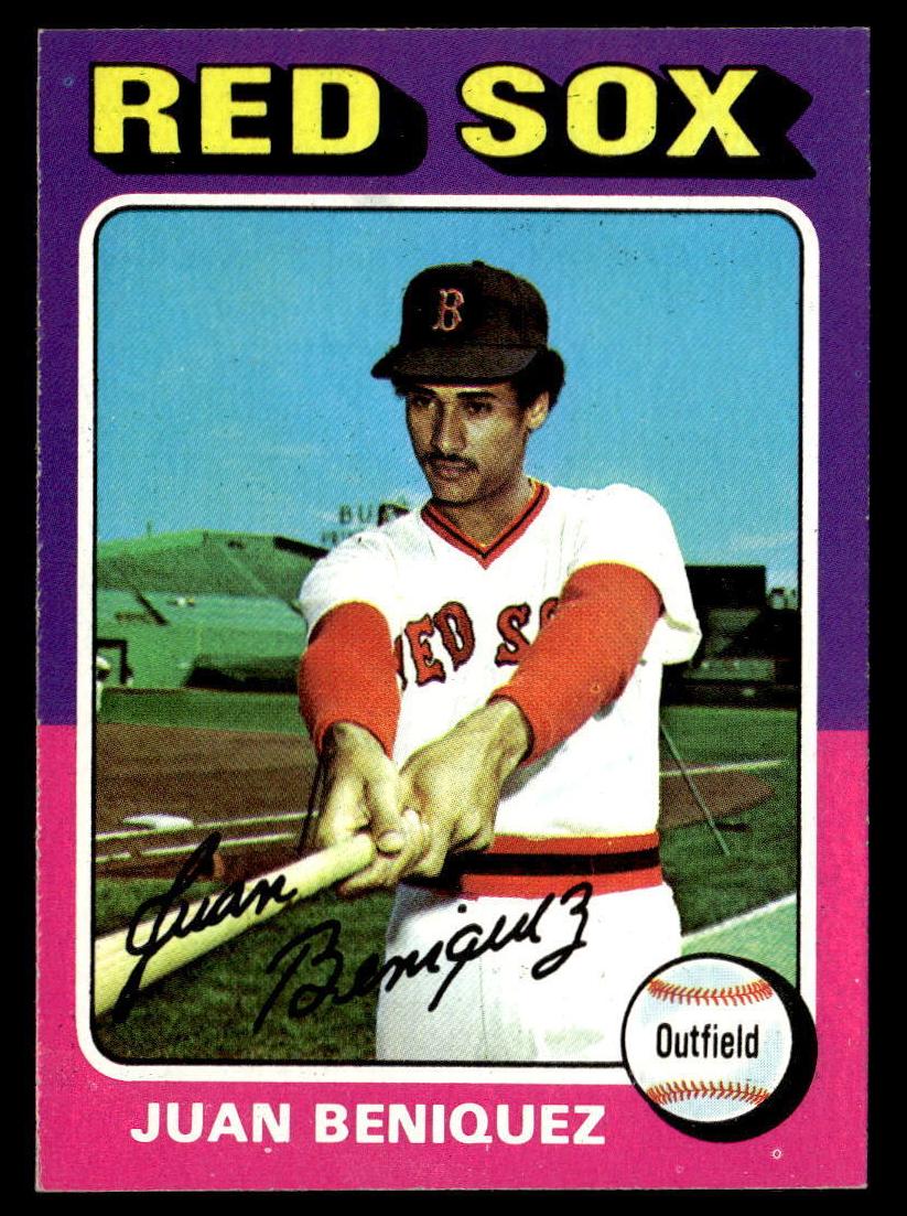 1975 Topps Baseball Juan Beniquez #601 PSA 8