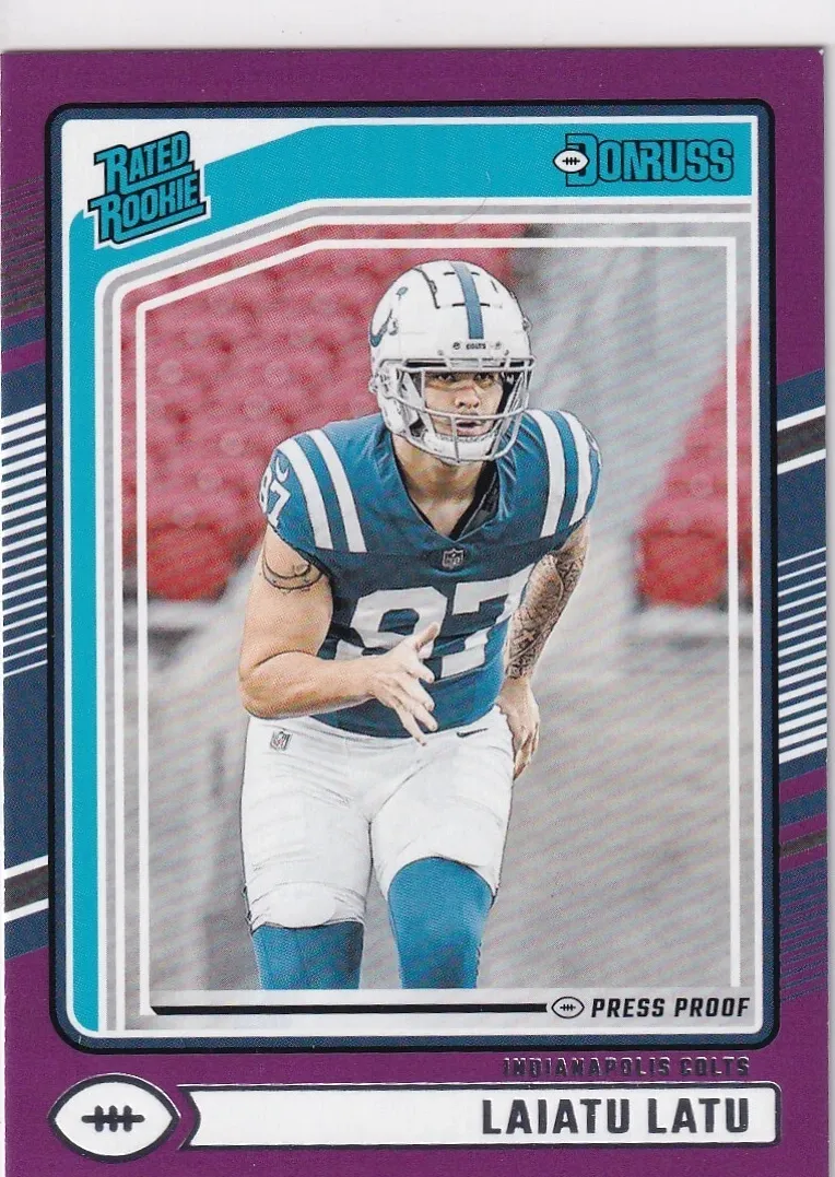 2024 Panini Donruss Football Press Proof Purple Laiatu Latu #311