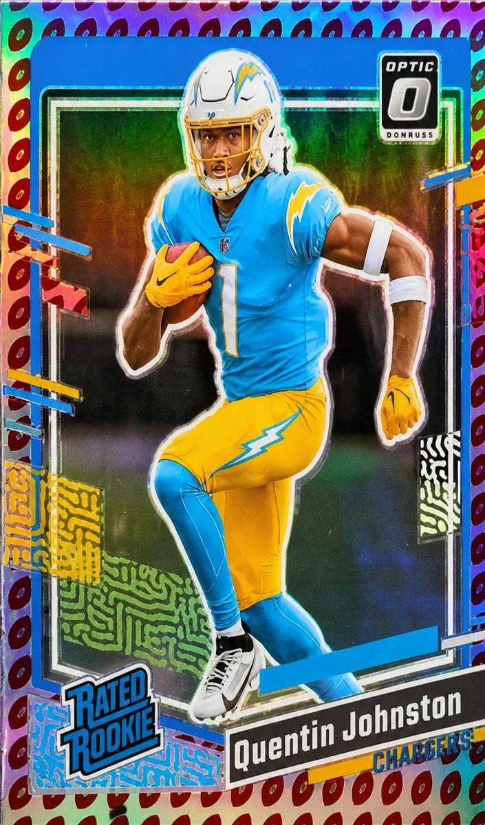 2023 Panini Donruss Football Football Emoji Quentin Johnston #353