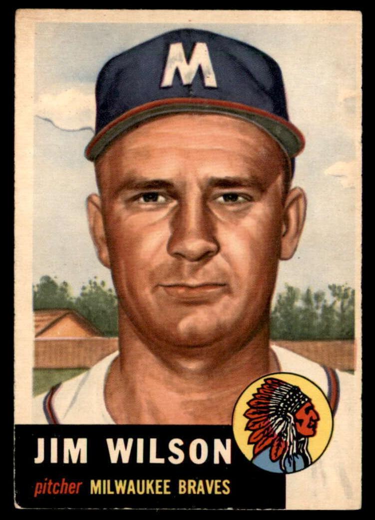 1953 Topps Baseball Jim Wilson #208 PSA 6
