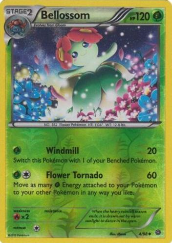 2015 Pokemon XY Ancient Origins Reverse Holo Bellossom #4