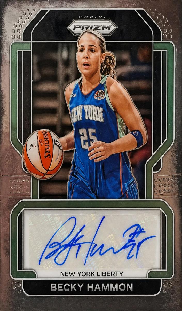 2022 Panini Prizm WNBA Basketball Becky Hammon #SG-BHM PSA 8