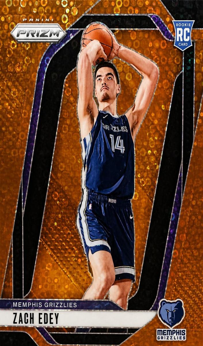 2024 Panini Prizm Basketball Fast Break Orange Zach Edey #249