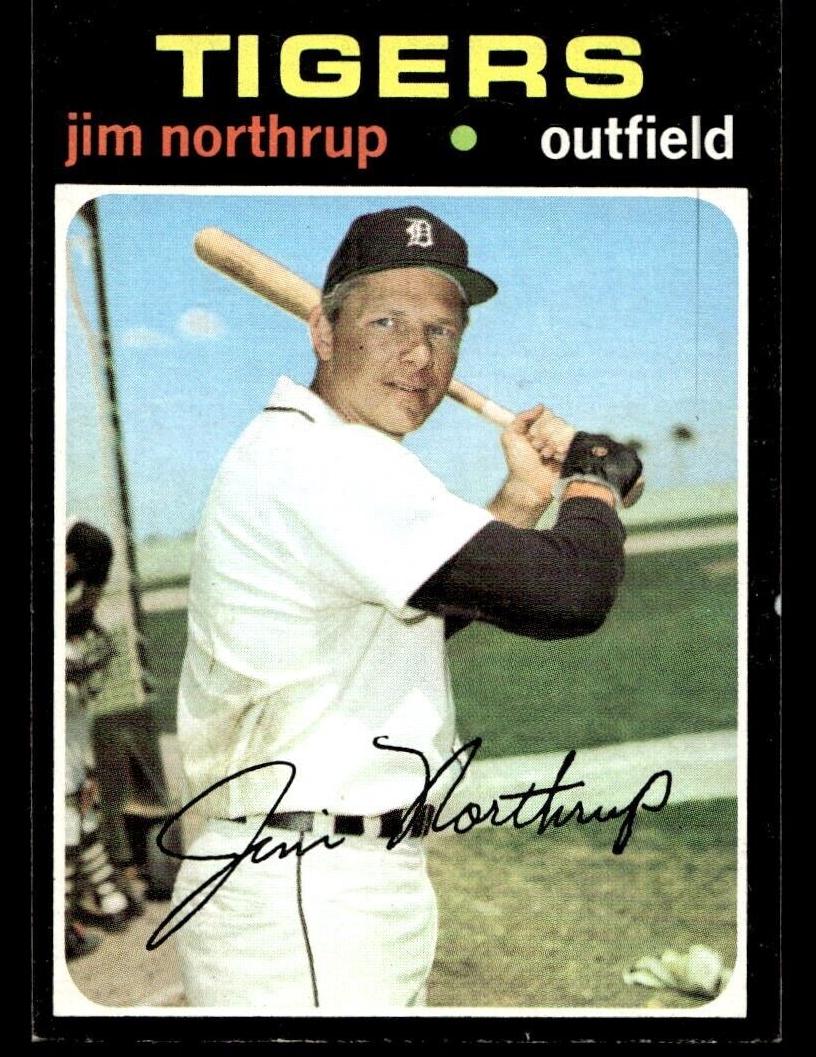 1971 Topps Baseball Jim Northrup #265 PSA 6
