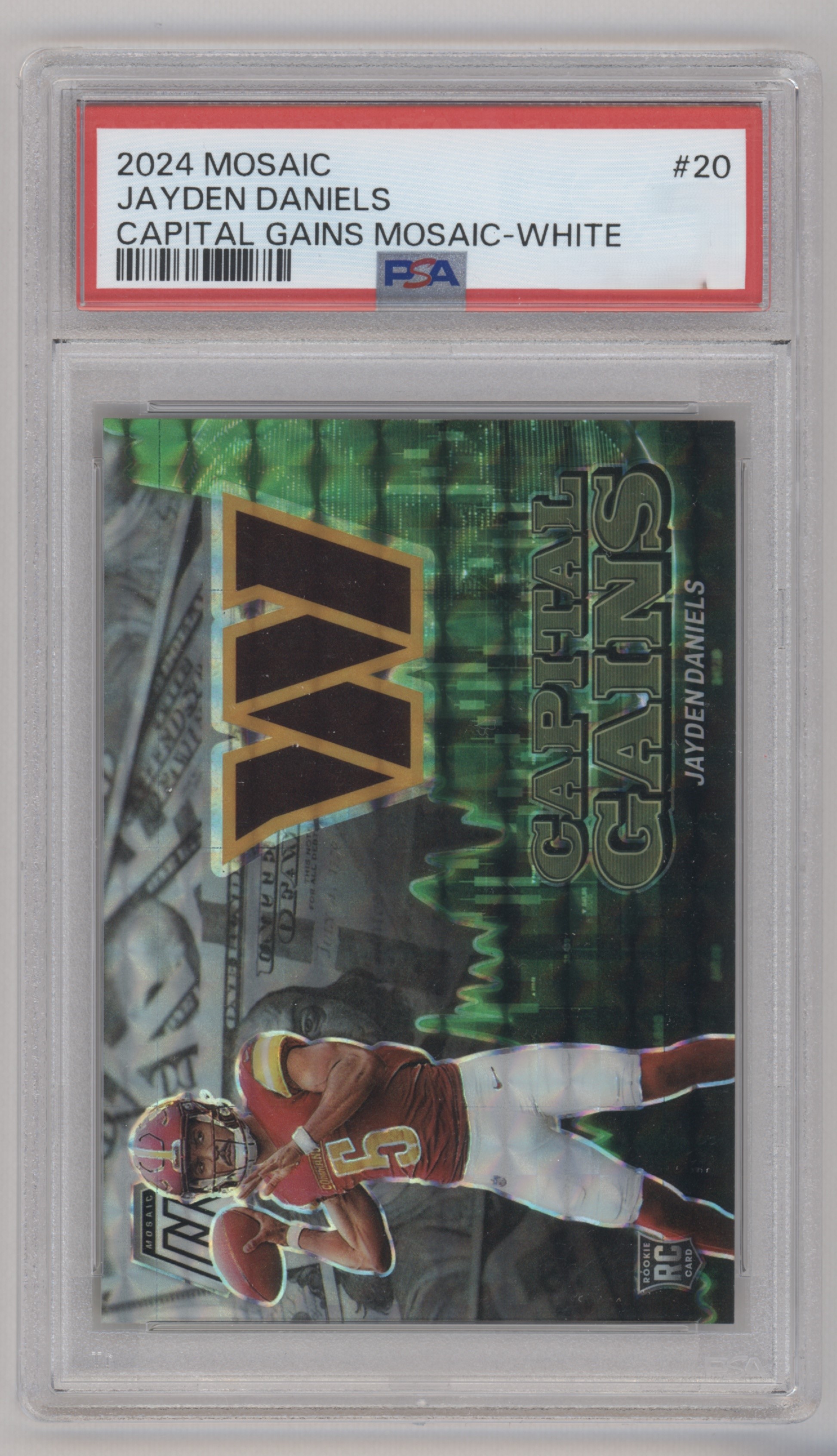 2024 Panini Mosaic Football Mosaic White Jayden Daniels #20 SGC 9