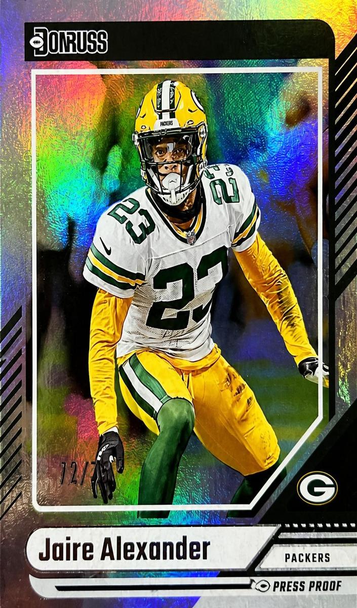2024 Panini Donruss Football Press Proof Silver Die-Cut Jaire Alexander #158