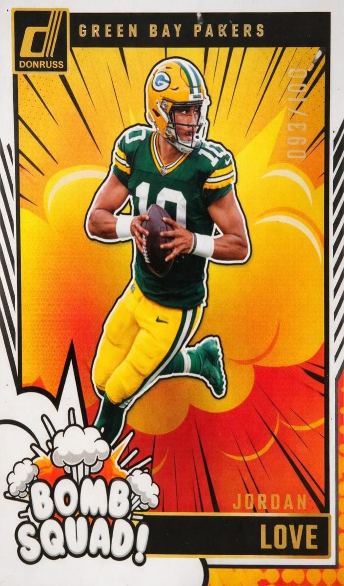 2024 Panini Donruss Football Holo Jordan Love #10 PSA 9