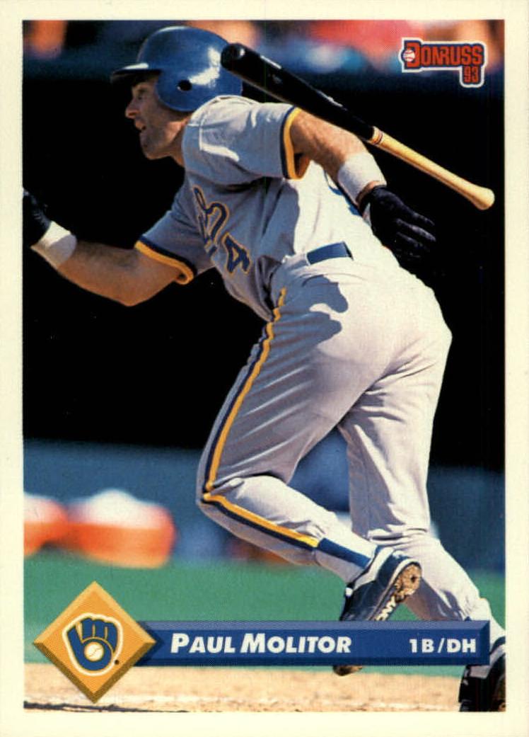 1993 Donruss Baseball Paul Molitor #75