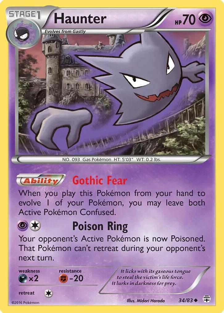 2016 Pokemon XY Generations Haunter #34 CGC 8.5