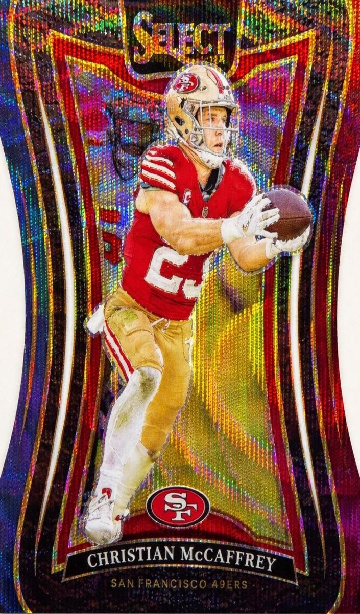2024 Panini Select Football Tri-Color Christian McCaffrey #310 PSA 10