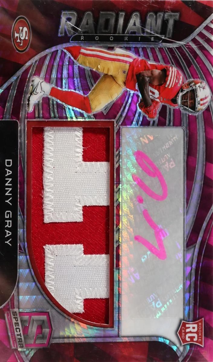 2022 Panini Spectra Football Neon Pink Danny Gray #RAD-DGR