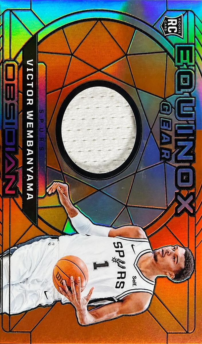 2023 Panini Obsidian Basketball Orange Flood Victor Wembanyama #EG-WEM