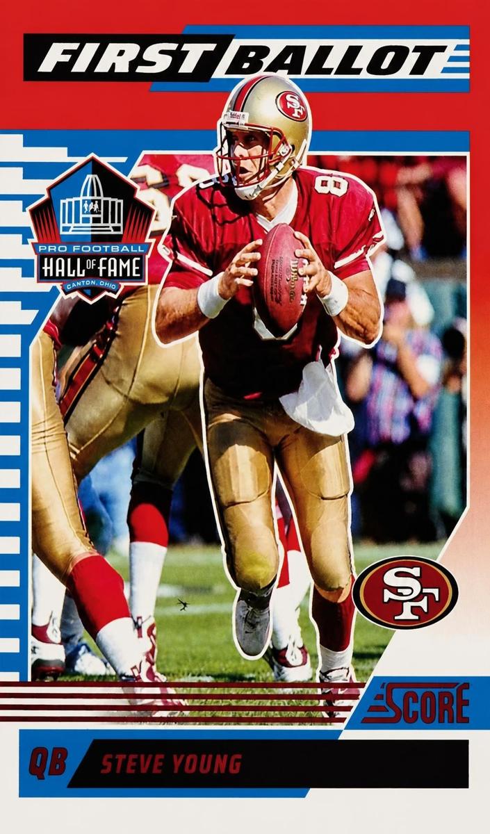 2025 Panini Score Football Pink Steve Young #1