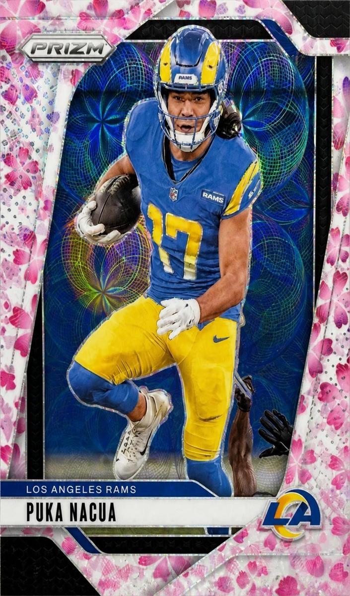 2024 Panini Prizm Football Choice Cherry Blossom Puka Nacua #168