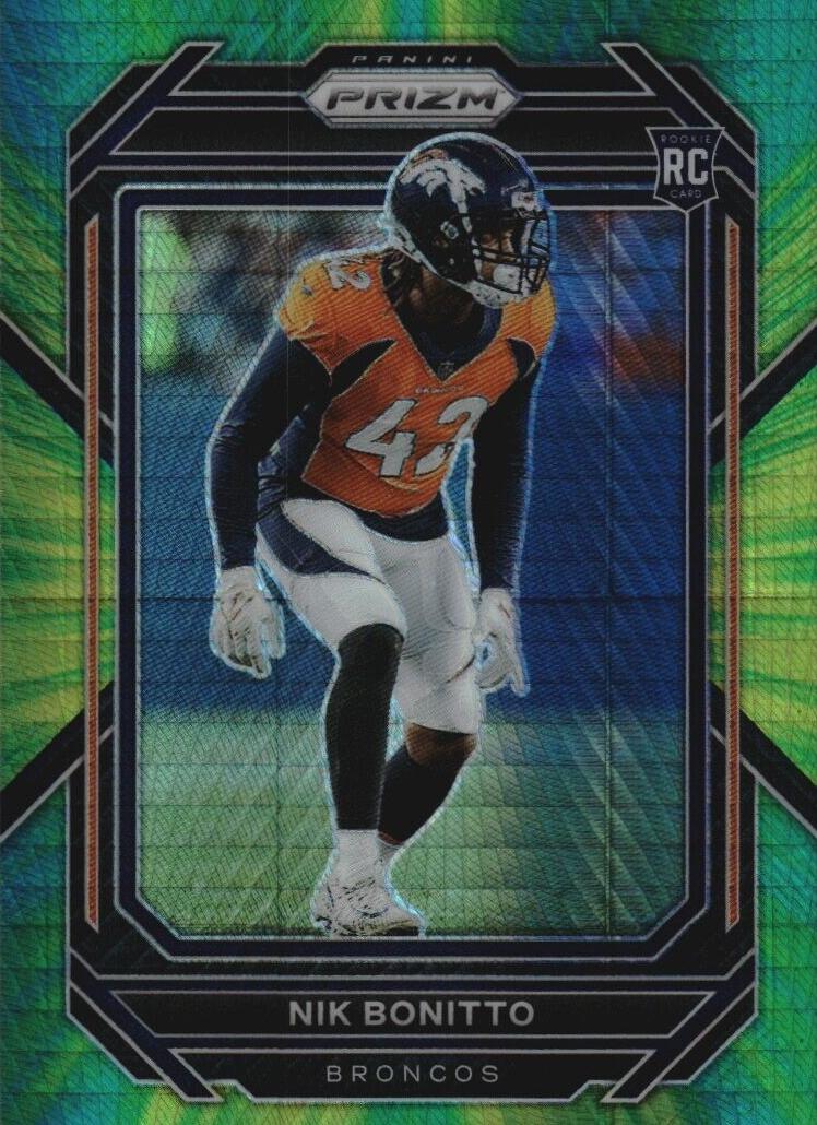 2022 Panini Prizm Football Hyper Nik Bonitto #398 SGC 10