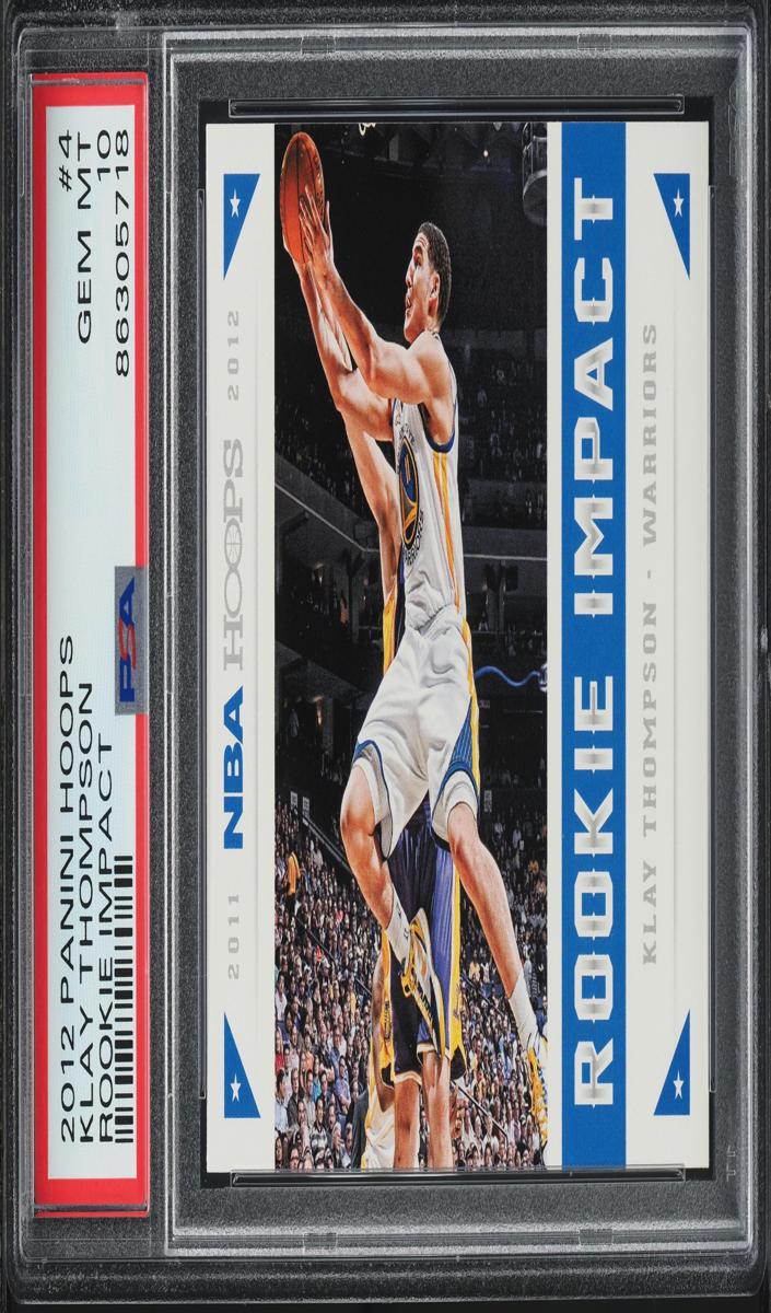 2012 Panini Hoops Basketball Klay Thompson #4 PSA 9