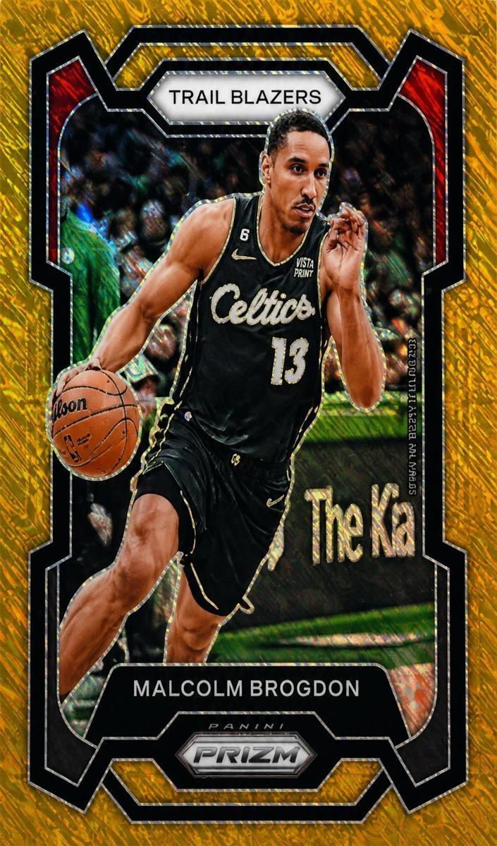 2023 Panini Prizm Basketball Gold Shimmer FOTL Malcolm Brogdon #10