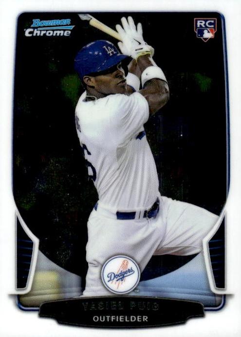 2013 Bowman Draft Picks & Prospects Baseball Yasiel Puig #1 BGS 9