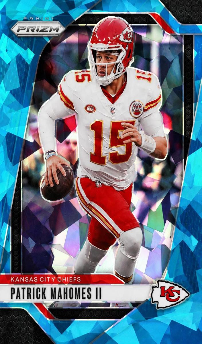 2024 Panini Prizm Football Blue Ice Patrick Mahomes II #138