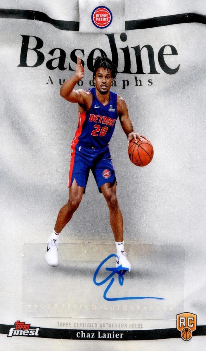 2025 Topps Finest Basketball Refractor Chaz Lanier #BA-CL