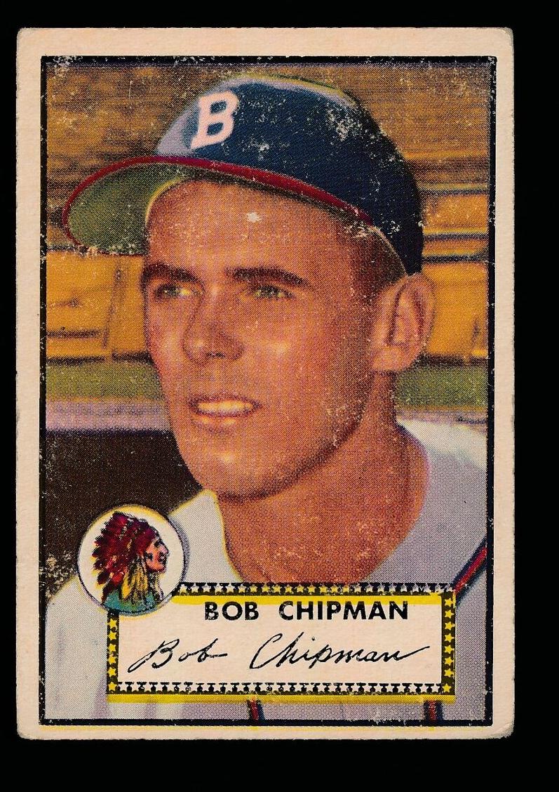1952 Topps Baseball Bob Chipman #388