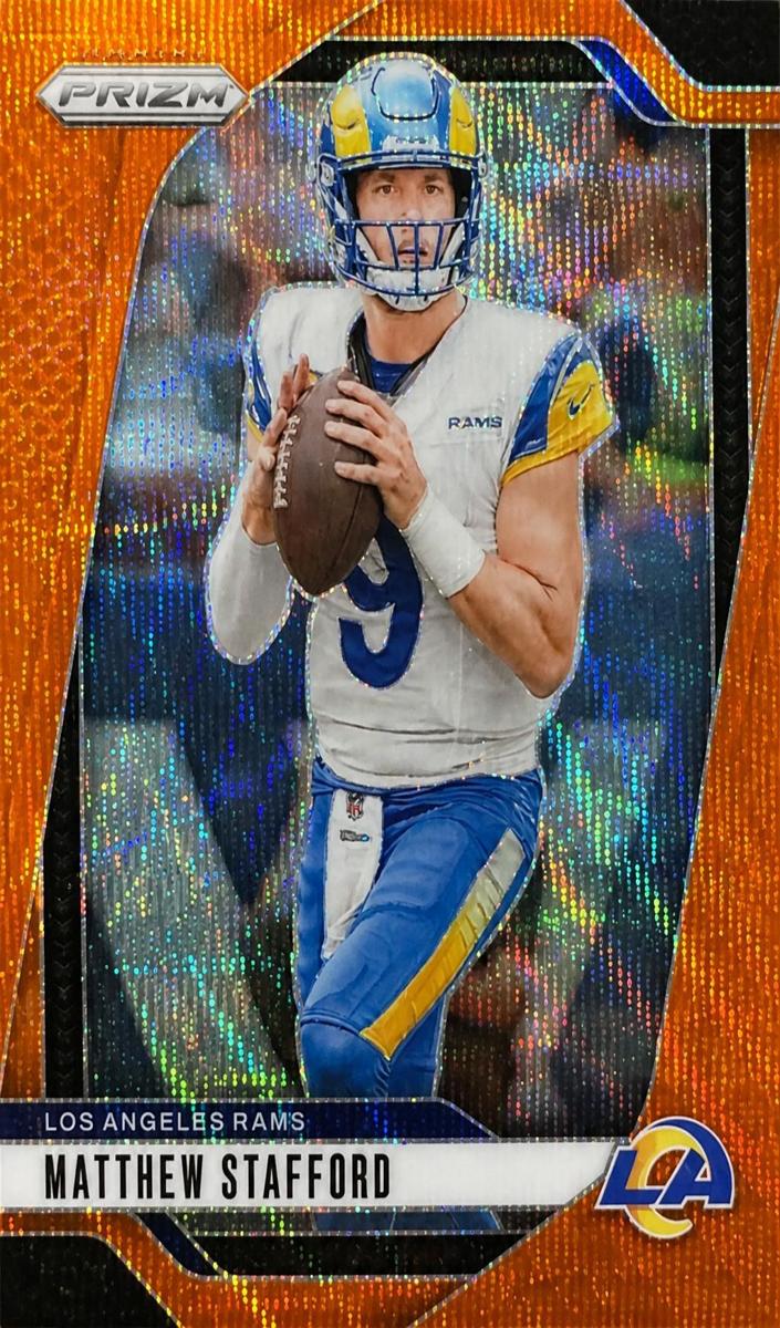 2024 Panini Prizm Football Orange Wave Matthew Stafford #166