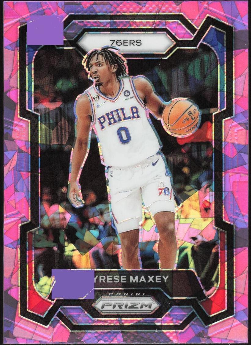 2023 Panini Prizm Basketball Pink Ice Tyrese Maxey #15