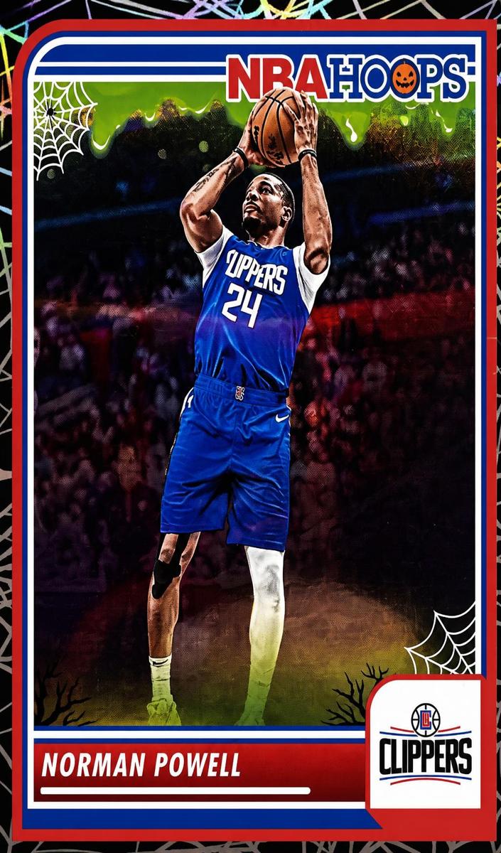 2023 Panini Haunted Hoops Basketball Holo Webs Norman Powell #203