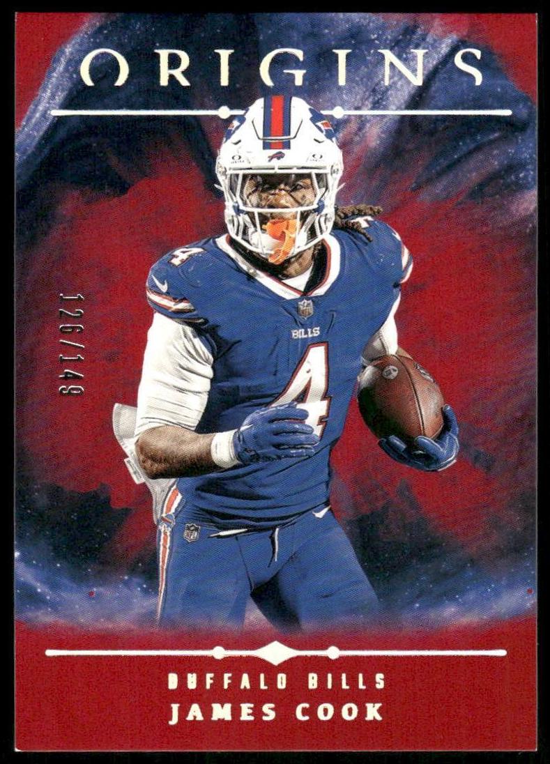 2024 Panini Origins Football Red James Cook #58