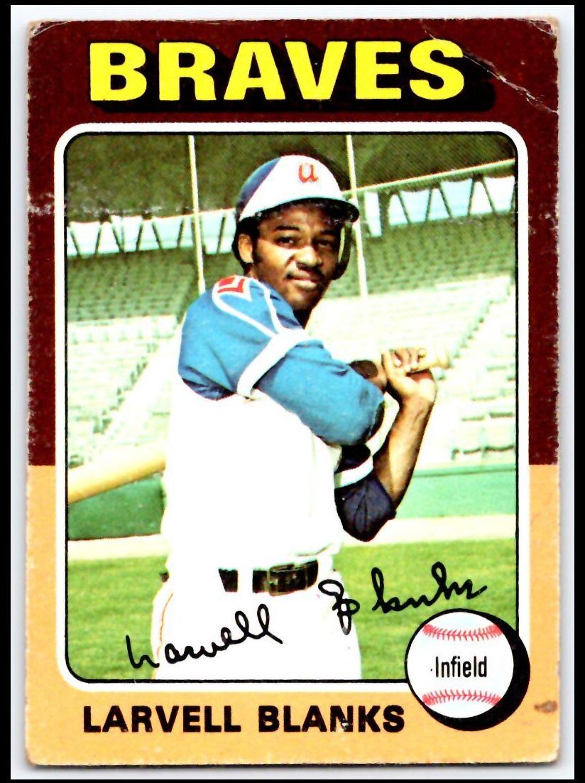1975 Topps Baseball Larvell Blanks #394