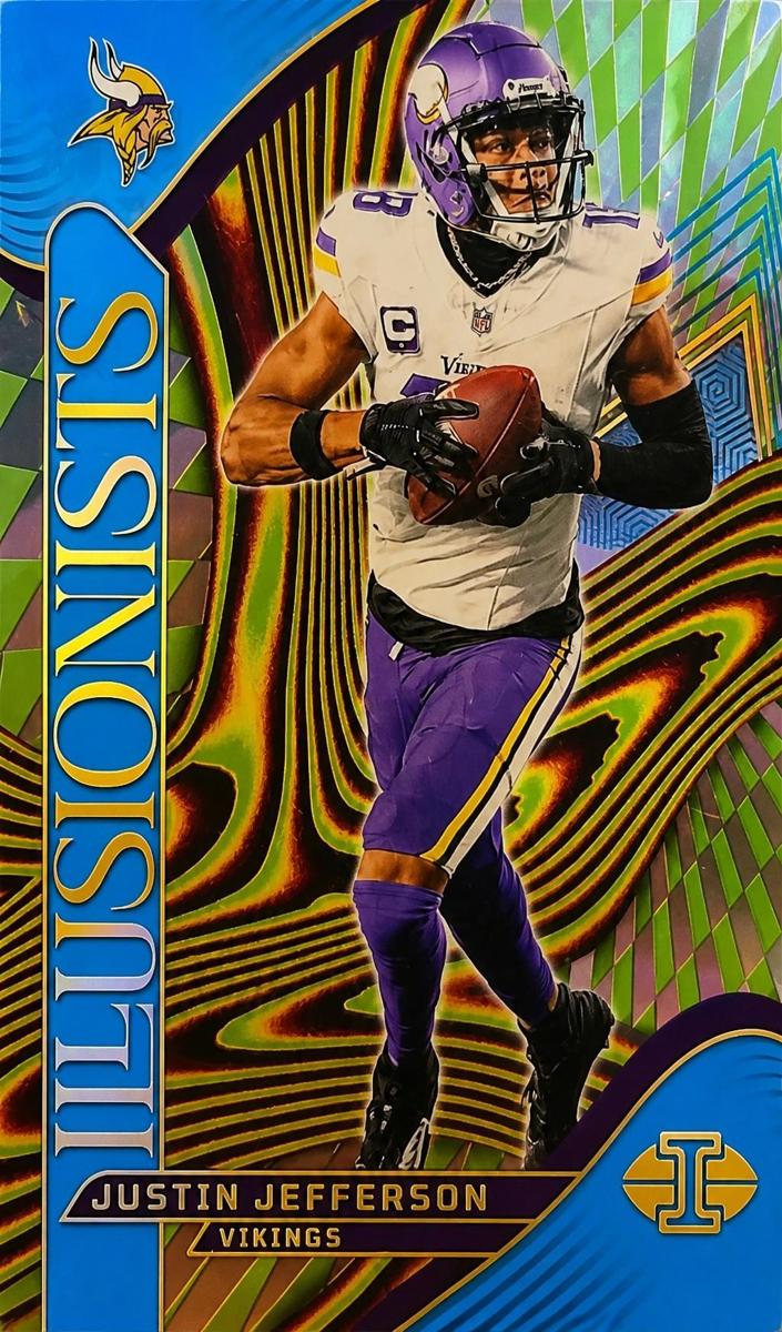 2024 Panini Illusions Football Light Blue Justin Jefferson #18