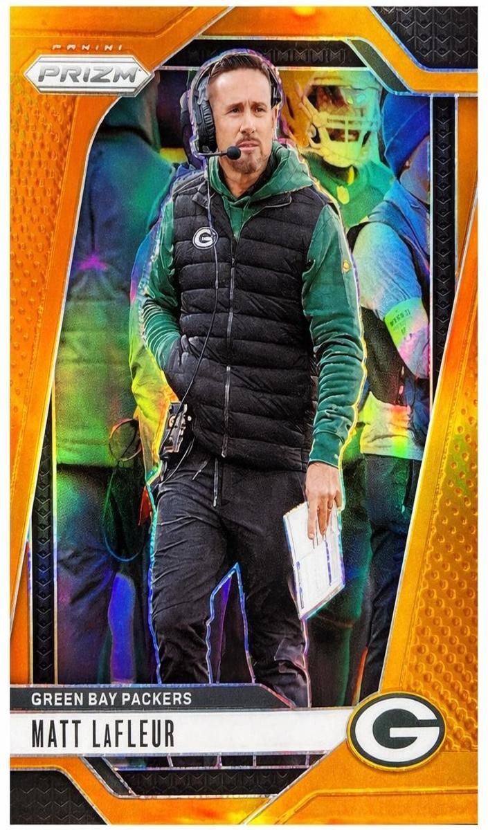 2024 Panini Prizm Football Orange Matt LaFleur #108