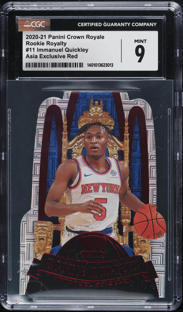 2020 Panini Crown Royale Basketball Asia Red Immanuel Quickley #11 CGC 9